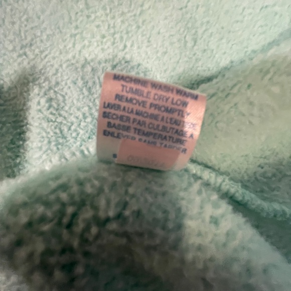 Pottery Barn Teen Sherpa Robe, Teal, One Size, Cozy - Picture 8 of 8